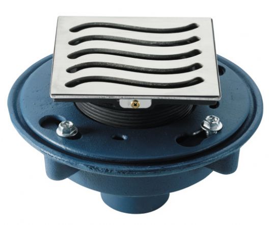9173-3 - Deluxe Wave Shower Drain Set with 3" No-Hub Outlet