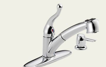 Talbott Single Handle Pull-Out Kitchen Faucet with Soap Dispenser
