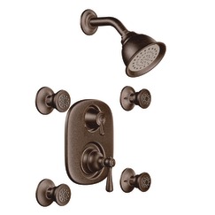 Oil rubbed bronze Moentrol® vertical spa